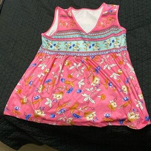 Sleeveless Pink Shirt